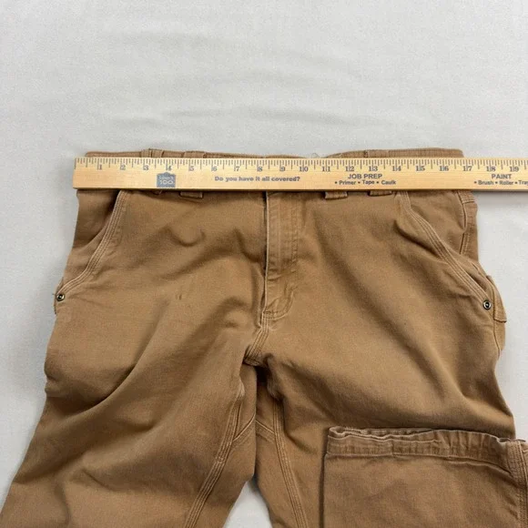 Duluth Trading Co Flex Fire Hose Relaxed Fit Carpenter Pants Brown 34x32 18101 - Picture 3 of 9